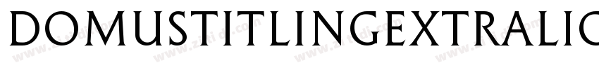 DomusTitlingExtralig字体转换