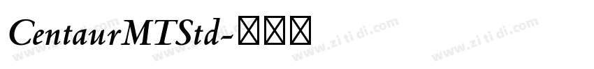 CentaurMTStd字体转换