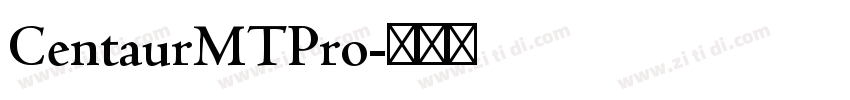 CentaurMTPro字体转换