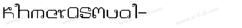 KhmerOSMuol字体转换
