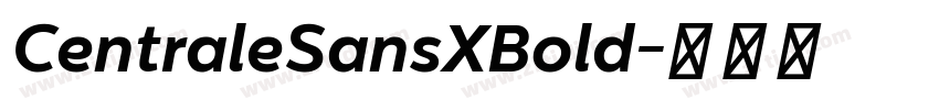 CentraleSansXBold字体转换