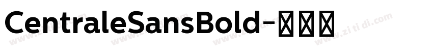 CentraleSansBold字体转换