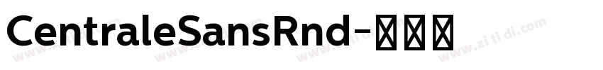 CentraleSansRnd字体转换