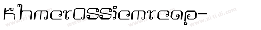KhmerOSSiemreap字体转换