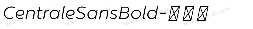 CentraleSansBold字体转换