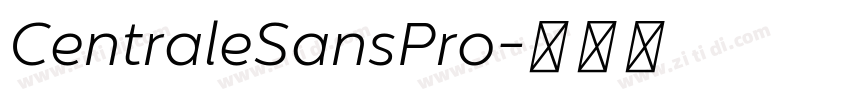 CentraleSansPro字体转换