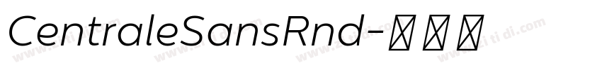 CentraleSansRnd字体转换
