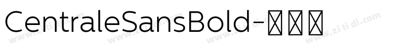 CentraleSansBold字体转换