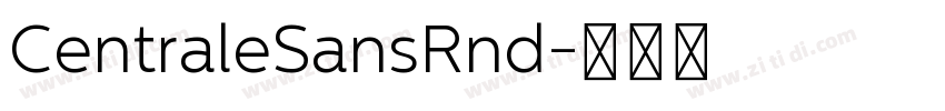 CentraleSansRnd字体转换