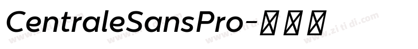 CentraleSansPro字体转换
