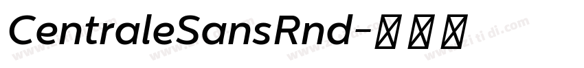 CentraleSansRnd字体转换