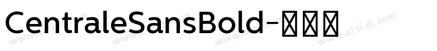 CentraleSansBold字体转换