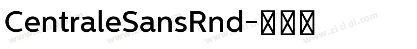 CentraleSansRnd字体转换