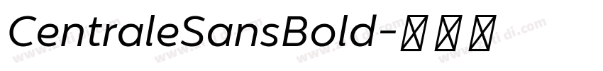 CentraleSansBold字体转换
