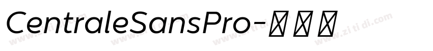 CentraleSansPro字体转换