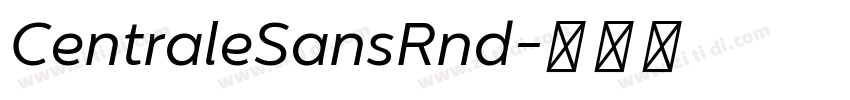 CentraleSansRnd字体转换