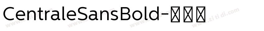 CentraleSansBold字体转换