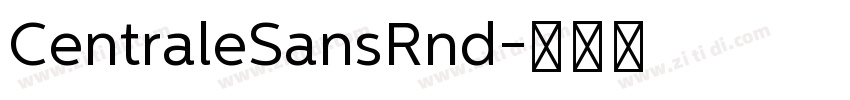 CentraleSansRnd字体转换