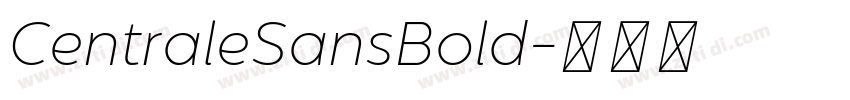 CentraleSansBold字体转换