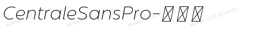 CentraleSansPro字体转换
