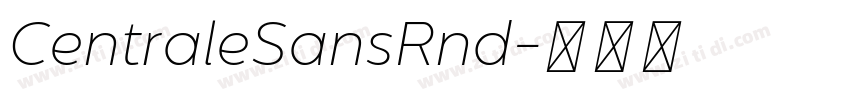 CentraleSansRnd字体转换