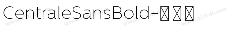 CentraleSansBold字体转换