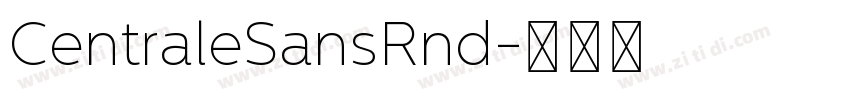 CentraleSansRnd字体转换