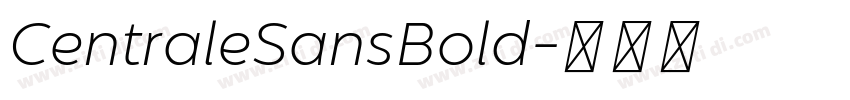 CentraleSansBold字体转换