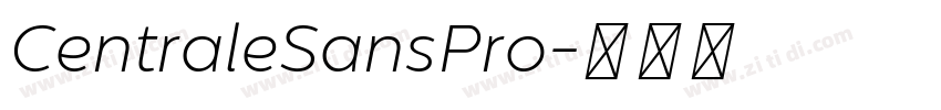 CentraleSansPro字体转换