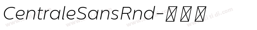CentraleSansRnd字体转换
