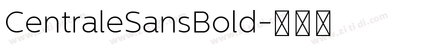 CentraleSansBold字体转换