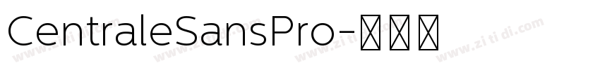 CentraleSansPro字体转换