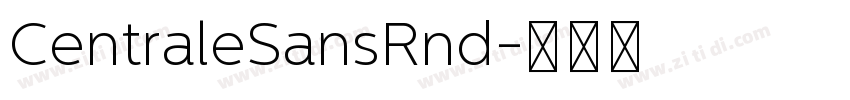 CentraleSansRnd字体转换