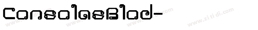 ConsolasBlod字体转换