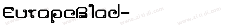 EuropeBlod字体转换