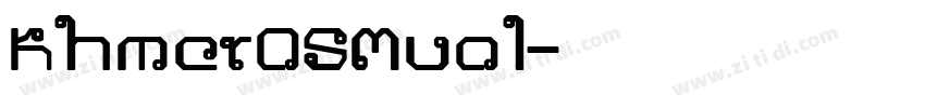KhmerOSMuol字体转换