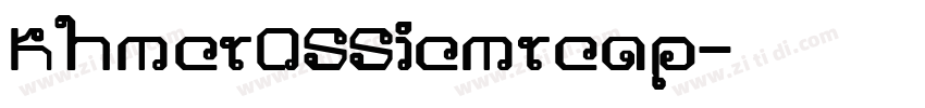KhmerOSSiemreap字体转换