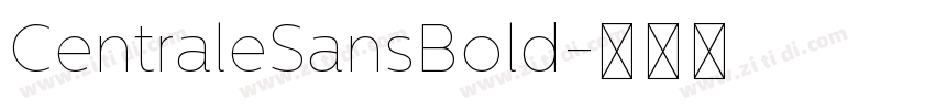CentraleSansBold字体转换