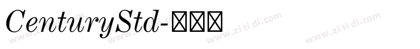 CenturyStd字体转换