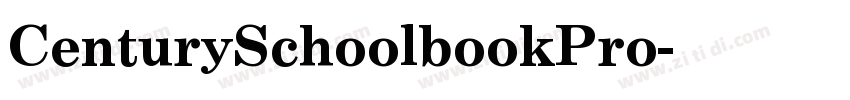 CenturySchoolbookPro字体转换