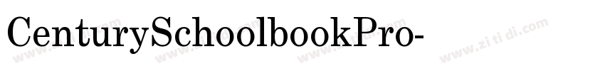 CenturySchoolbookPro字体转换