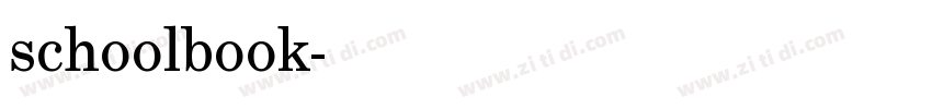 schoolbook字体转换