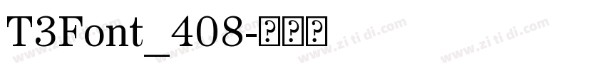 T3Font_408字体转换