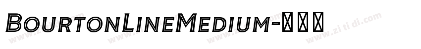 BourtonLineMedium字体转换