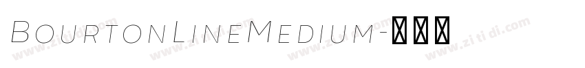 BourtonLineMedium字体转换