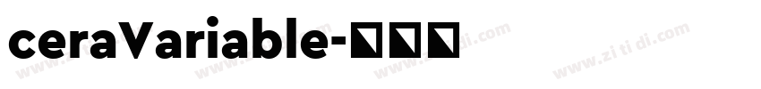 ceraVariable字体转换