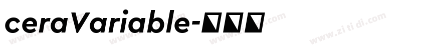 ceraVariable字体转换