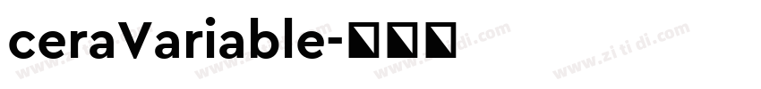 ceraVariable字体转换