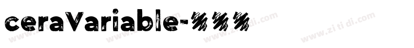 ceraVariable字体转换