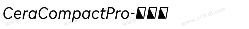 CeraCompactPro字体转换